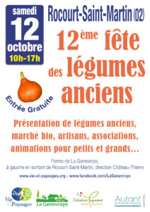 Fête des légumes anciens bio à la ferme de Rocourt Saint Martin en CHAMPAGNE